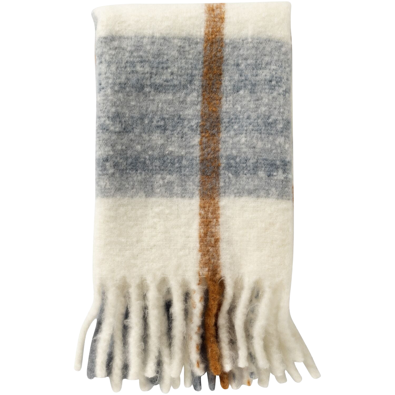 Plaid Goletta 130x170 cm wit met blauw