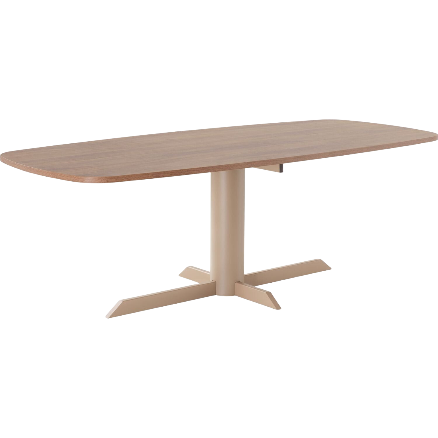 Eettafel Levado met kolompoot 225x100 cm Deens ovaal