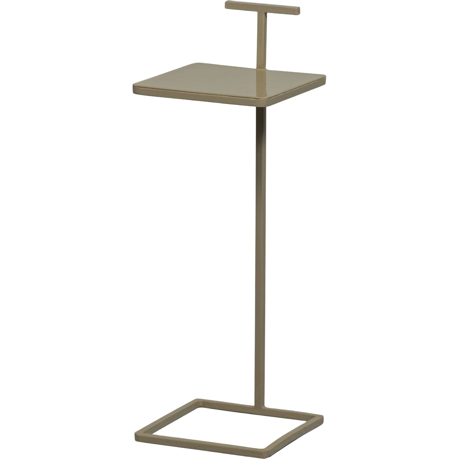 Bijzettafel Drenia beige 22 cm vierkant