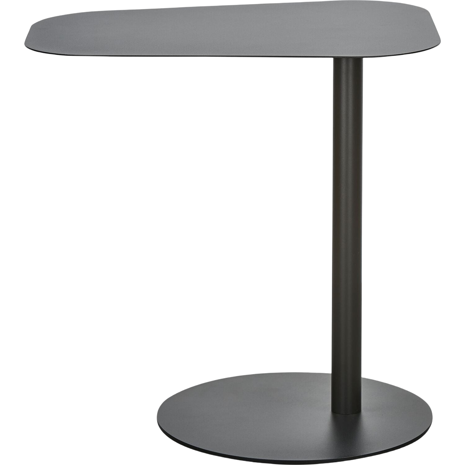 Bijzettafel Meri zwart 50 cm organisch