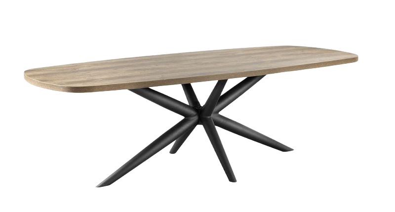 Eettafel Oltia rechthoek houtstructuur 250x110cm