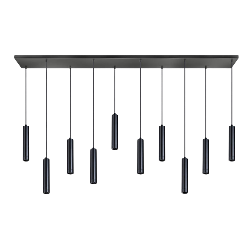 Hanglamp Miria zwart 10-lichts