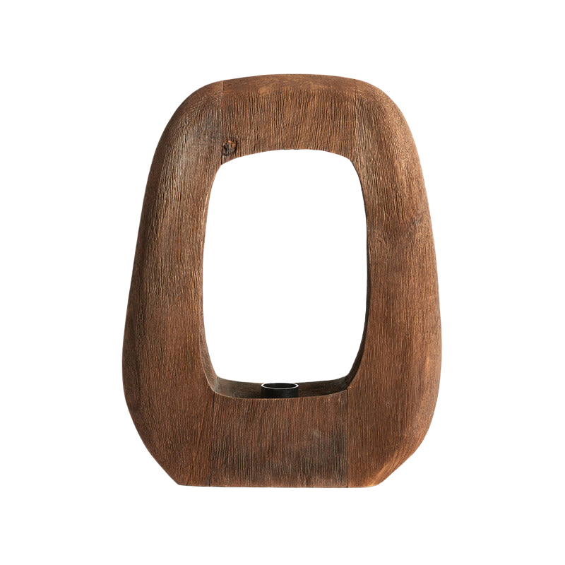 Tafellamp Kelafo medium hout choco bruin