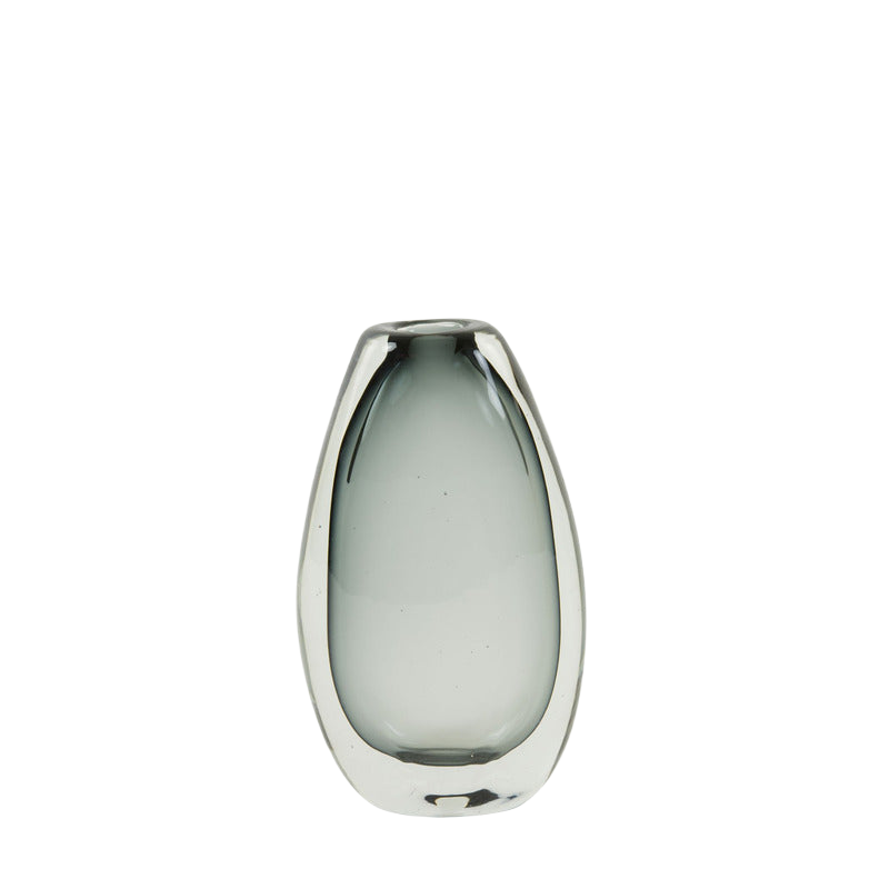 Vaas Calla small glas grijs