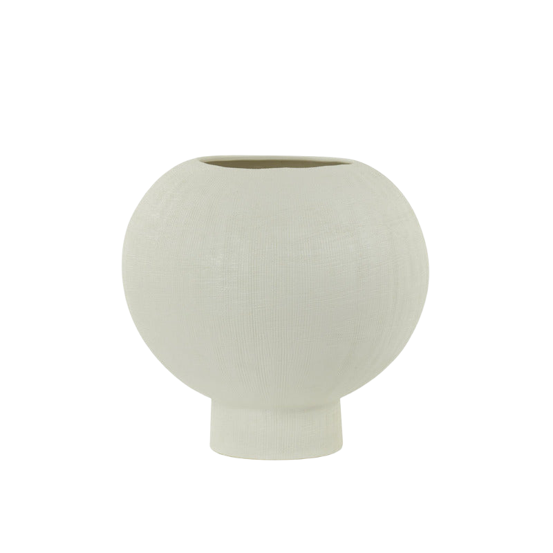Vaas Maguli medium keramiek mat wit
