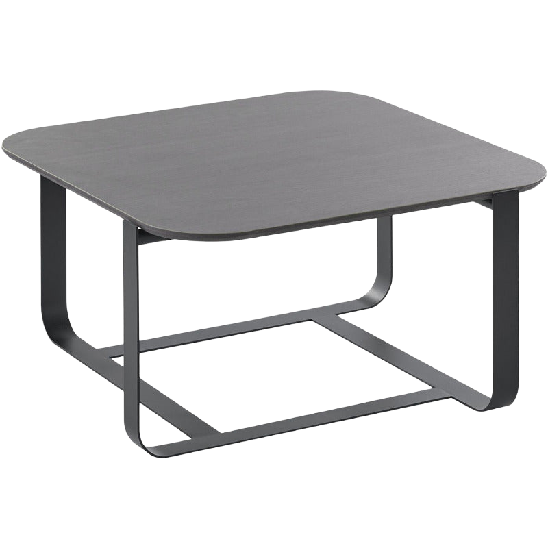 Salontafel Monzunio HPL zwart vierkant 60x60cm
