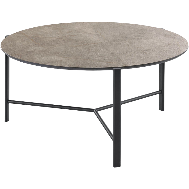 Salontafel Montona HPL brons rond 80cm
