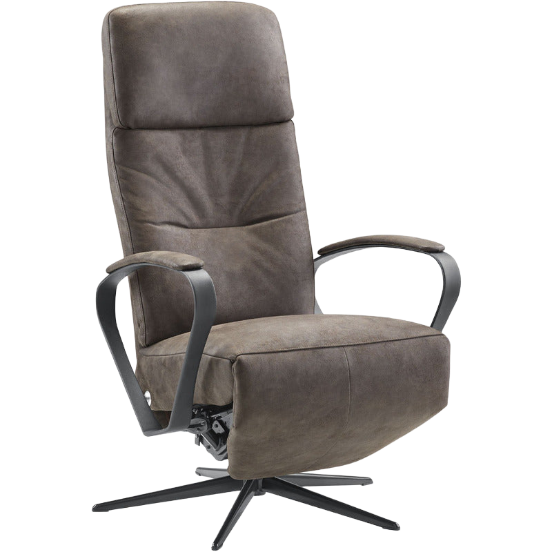 Relaxfauteuil Dock 5 M bruin microleder