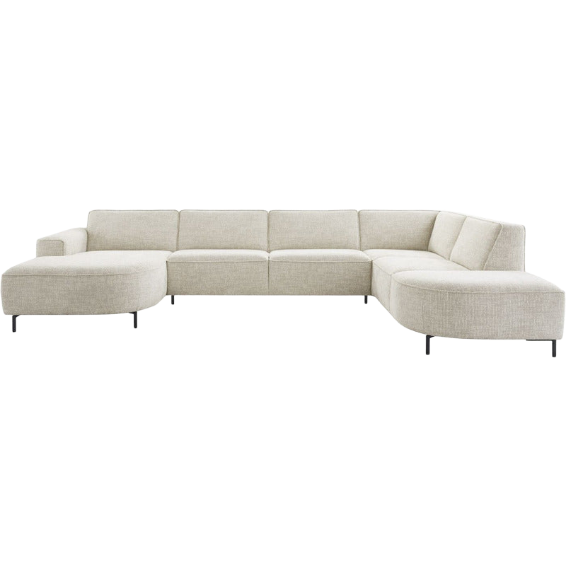 Hoekbank rechts Carolina memory HR zitting beige