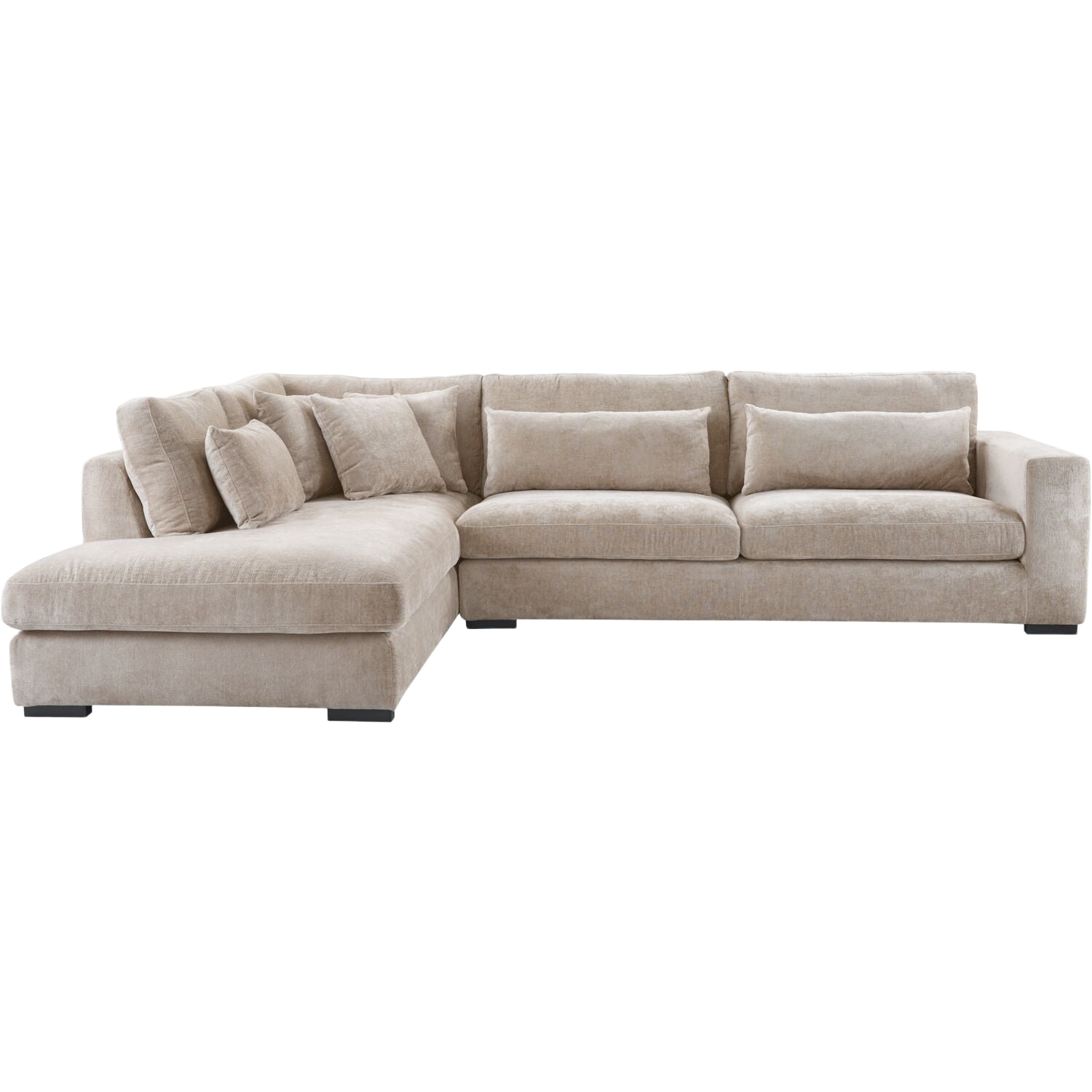 Hoekbank links Comiso taupe