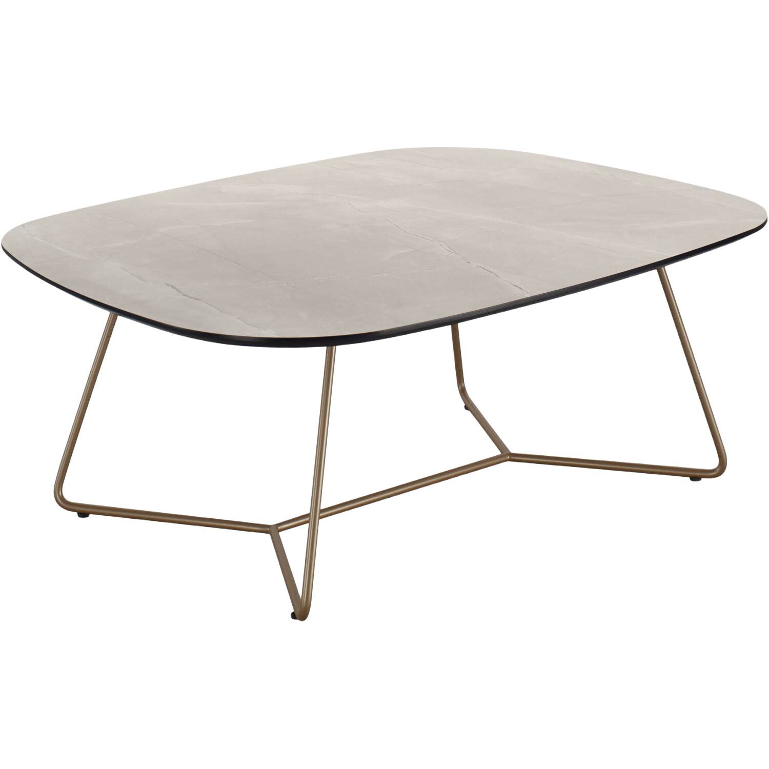 Salontafel Marby HPL marmerstructuur grijs 90 cm