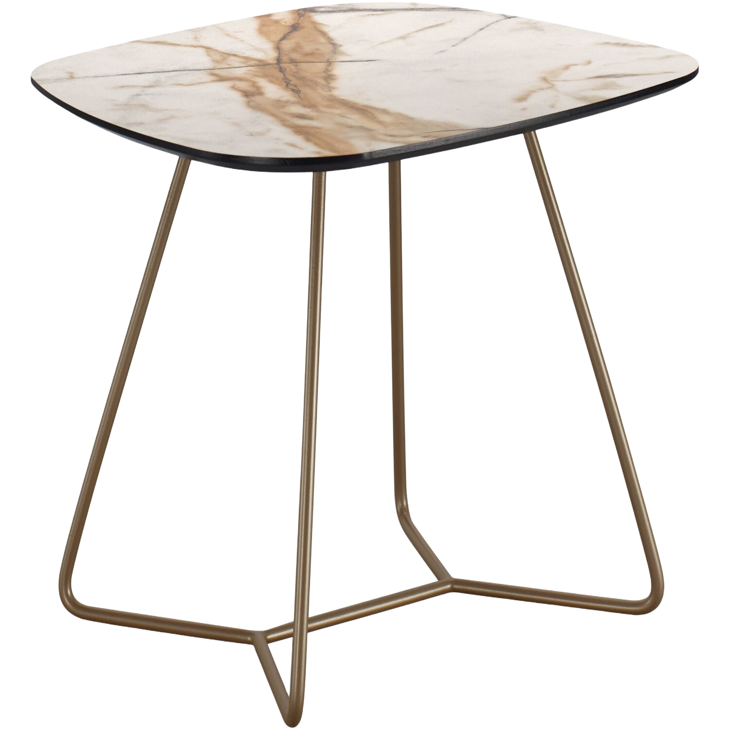 Salontafel Marby HPL marmerstructuur terra 54 cm