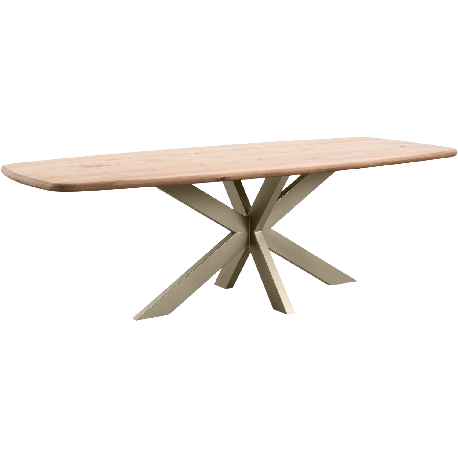 Eettafel Taranto Deens ovaal naturel 240x110cm