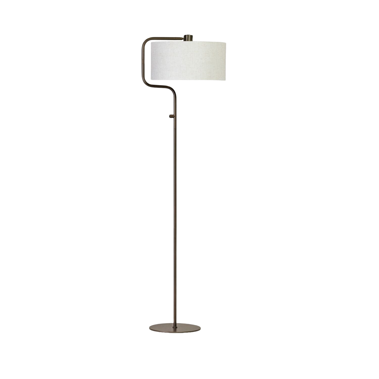 Vloerlamp Quelea bruin metaal