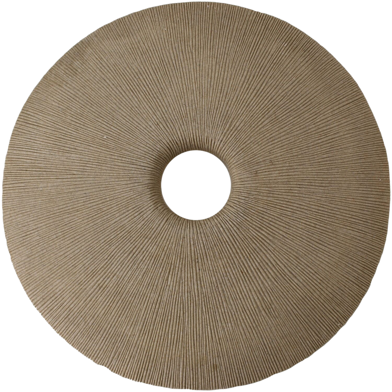 Wandornament Sandstone rond beige