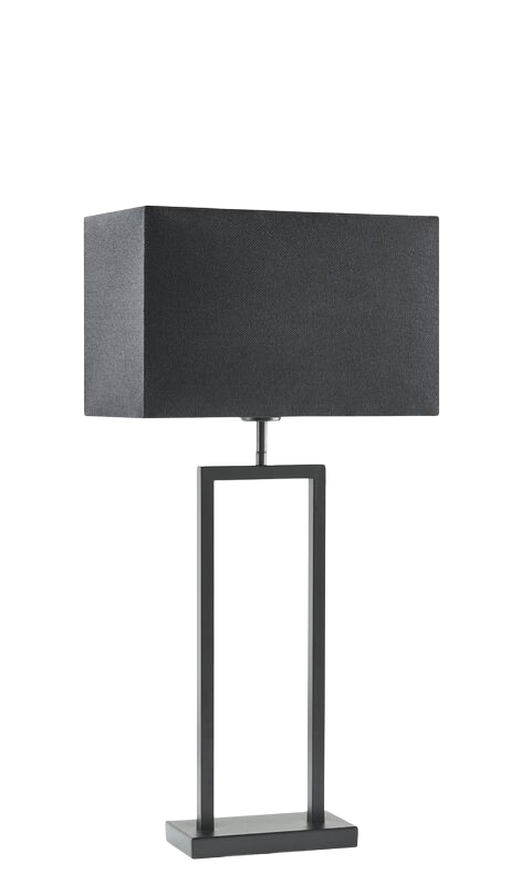 Tafellamp Tarante (lampvoet h55) mat zwart