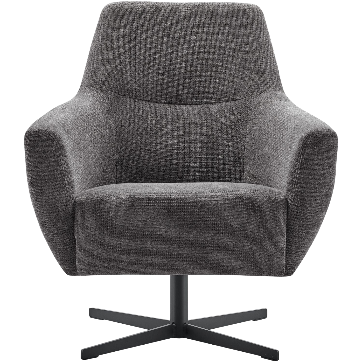 Draaifauteuil Gudo donkergrijs