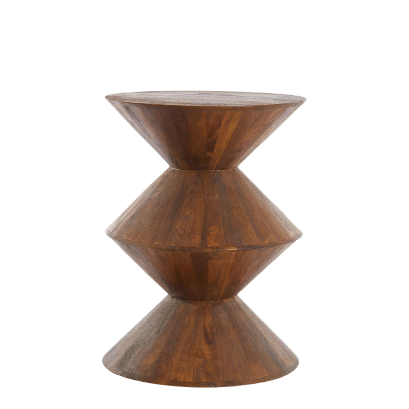 Bijzettafel Larus medium hout bruin