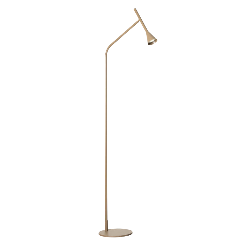 Vloerlamp Klaro metaal taupe
