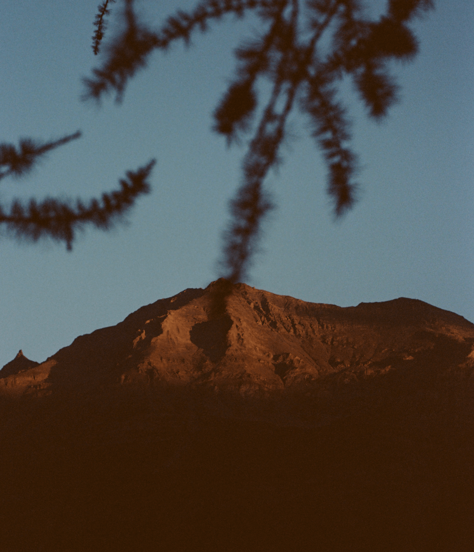An analog photography of mountains in the French Alps based in Bessans, Savoie