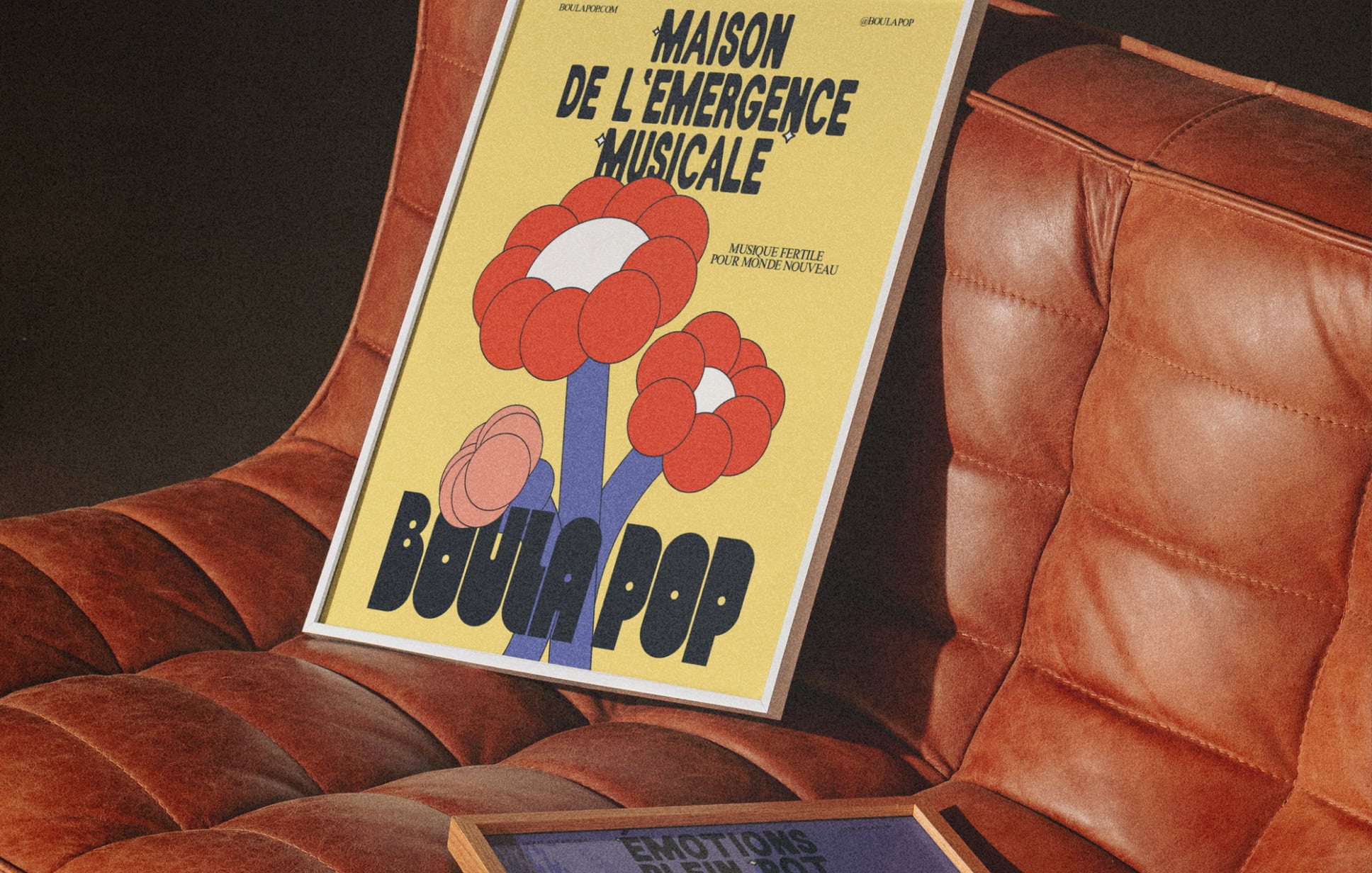 Posters set design for Boula Pop, association hosting concerts by emerging artists