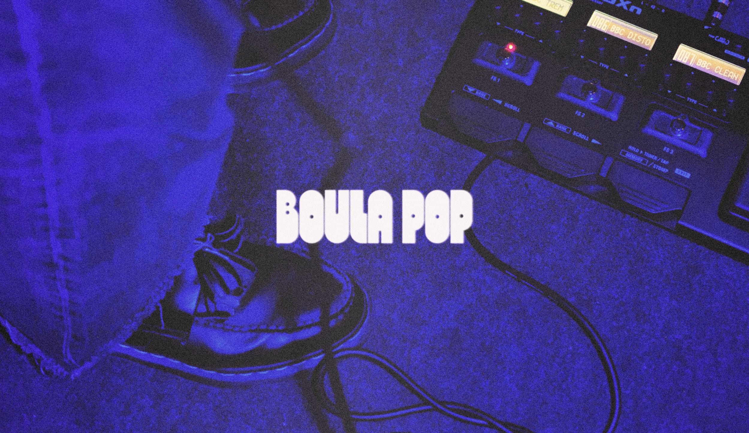 Logotype custom typeface design for Boula Pop, association hosting concerts by emerging artists