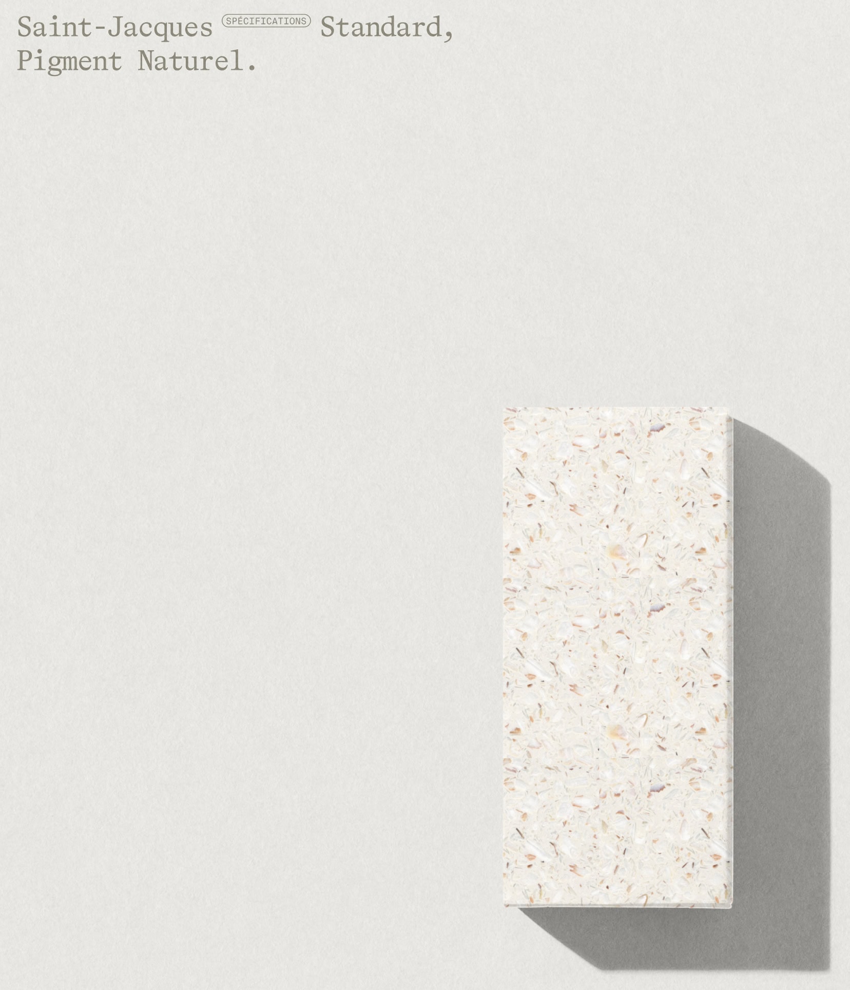 Typeface focus and texture design for Ostrea, materials from the sea brand