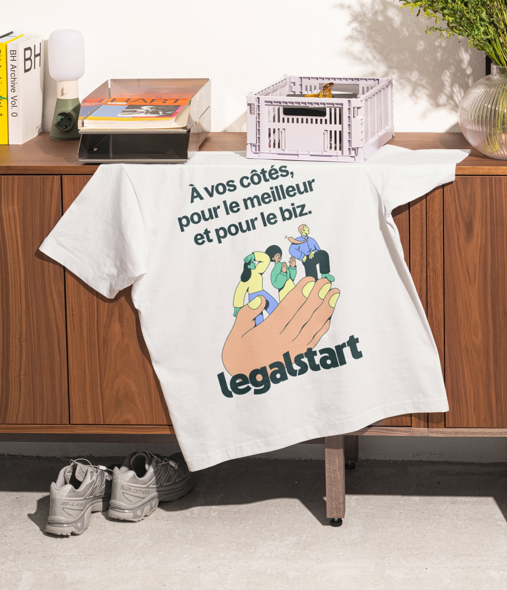 Merch T-shirt design for Legalstart, French legal tech that helps entrepreneurs