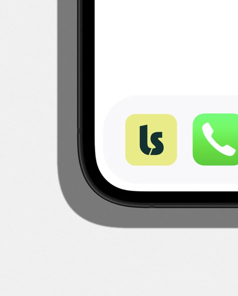 Monogram Apple icon for Legalstart, French legal tech that helps entrepreneurs