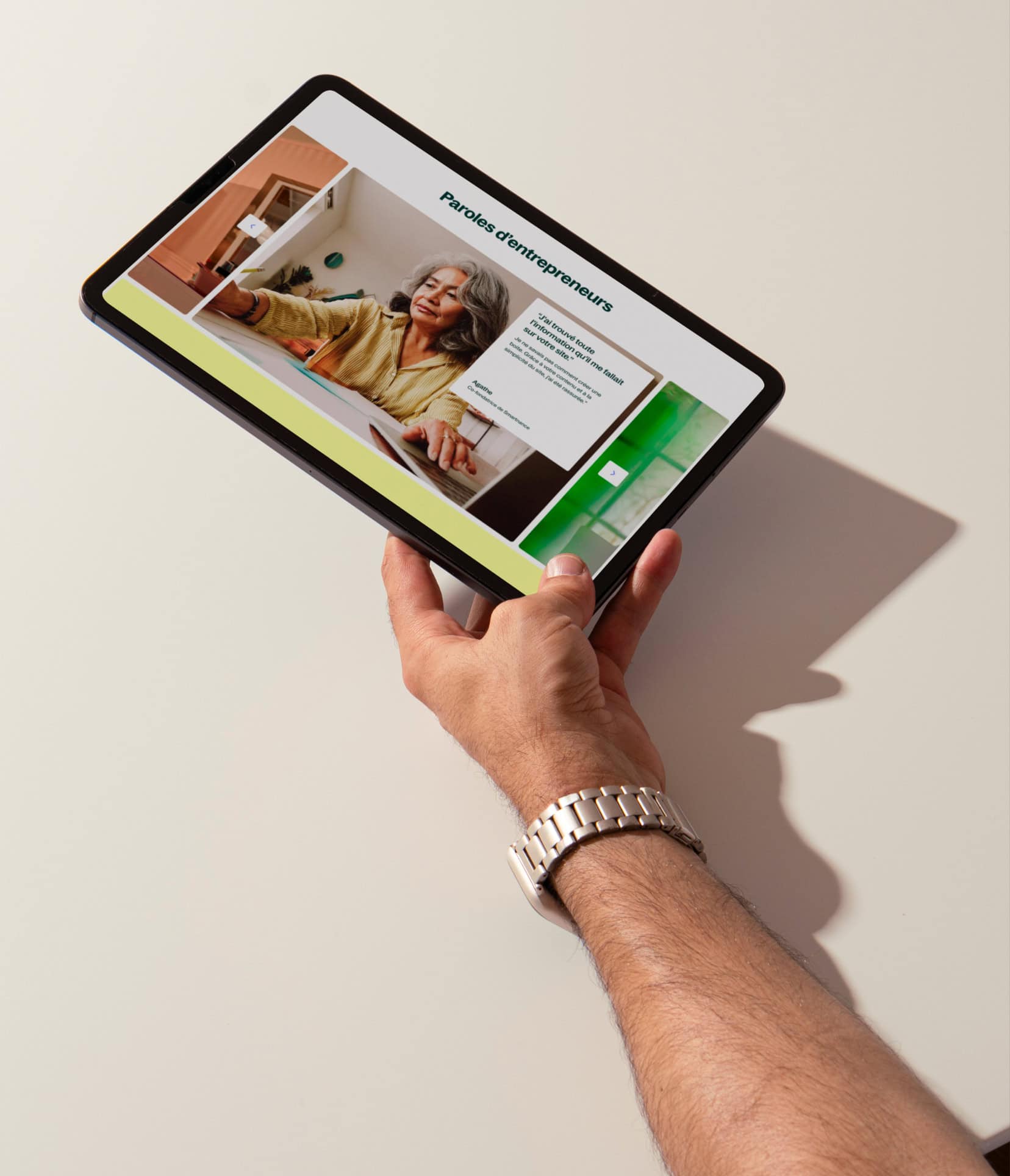 iPad version website design for Legalstart, French legal tech that helps entrepreneurs