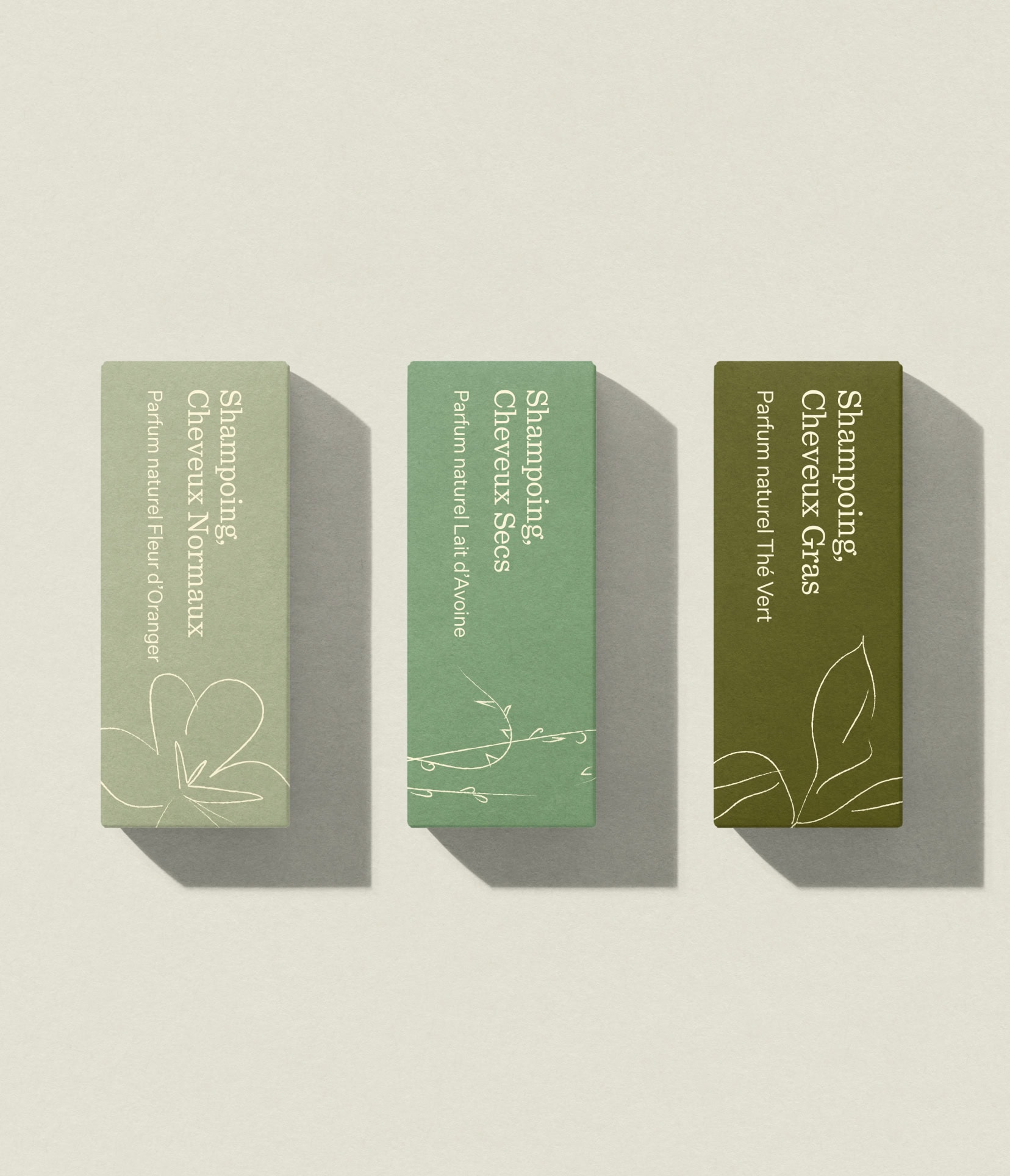 Packaging top view design for Odda Cosmetics, a natural beauty brand
