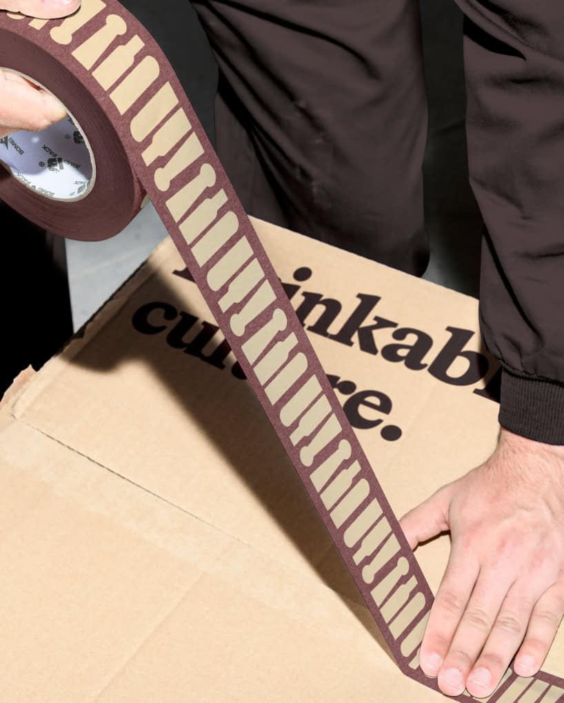 Tape design for Secret Wine Door, wine tastings and wine club delivery