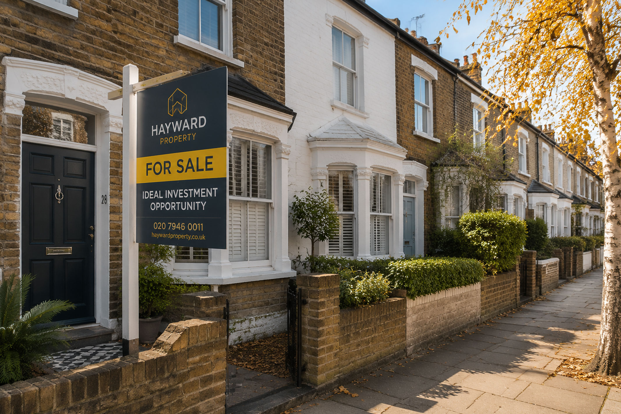 Recently refurbished London terraced house marketed as a turnkey buy-to-let investment opportunity.