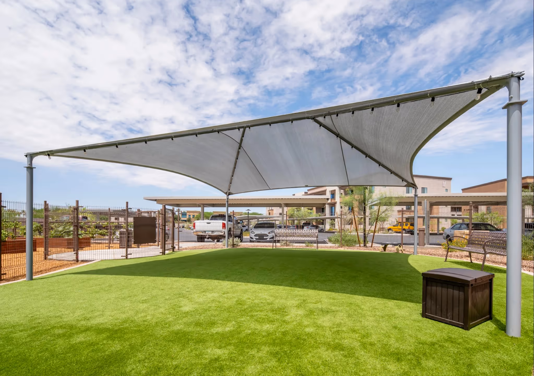 court yard covered