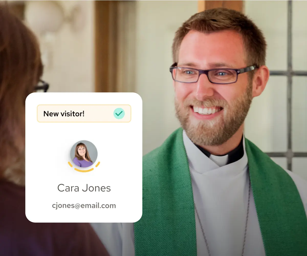 A pastor with a guest