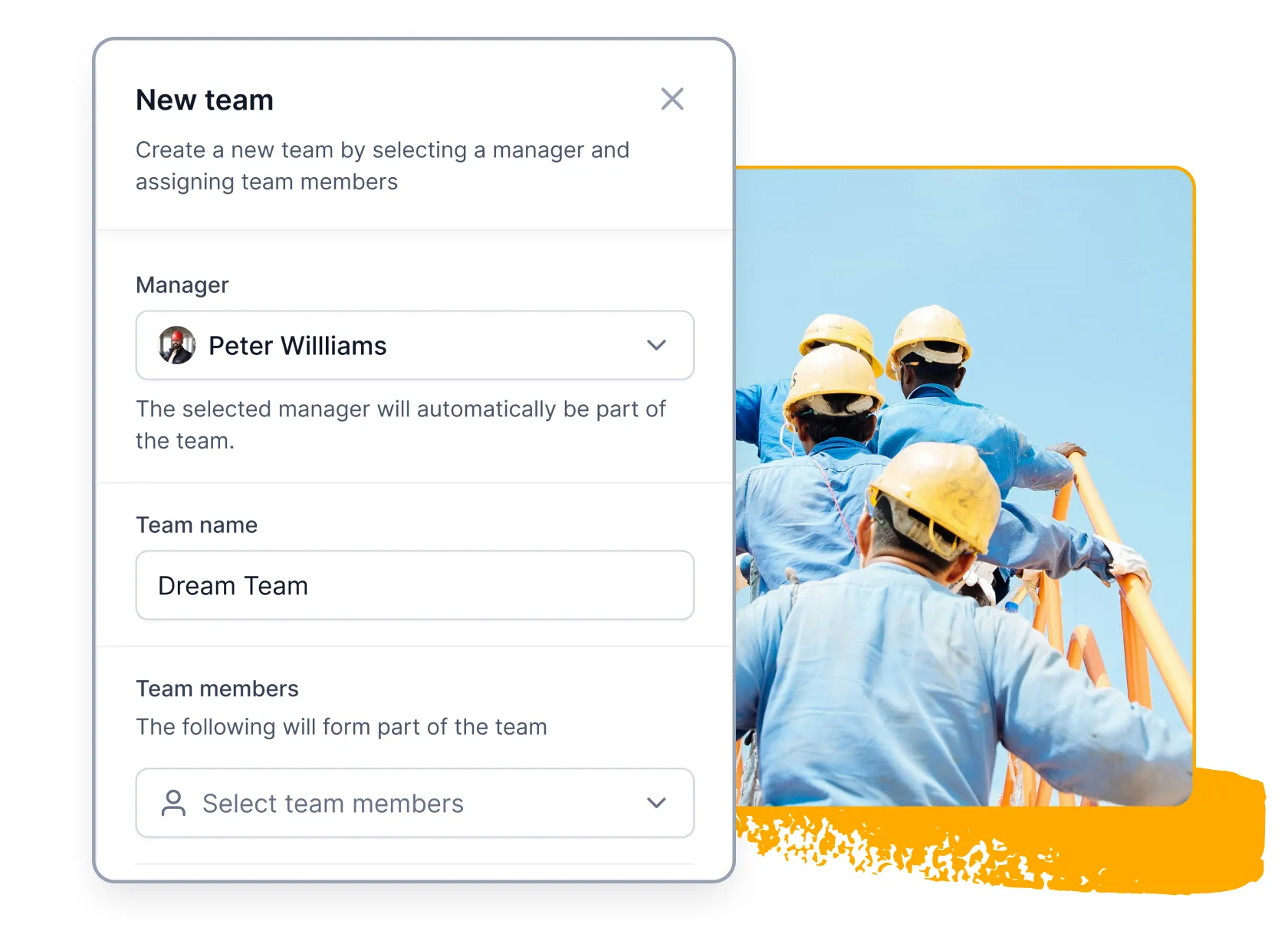 Team reporting structure in iPro Suite.