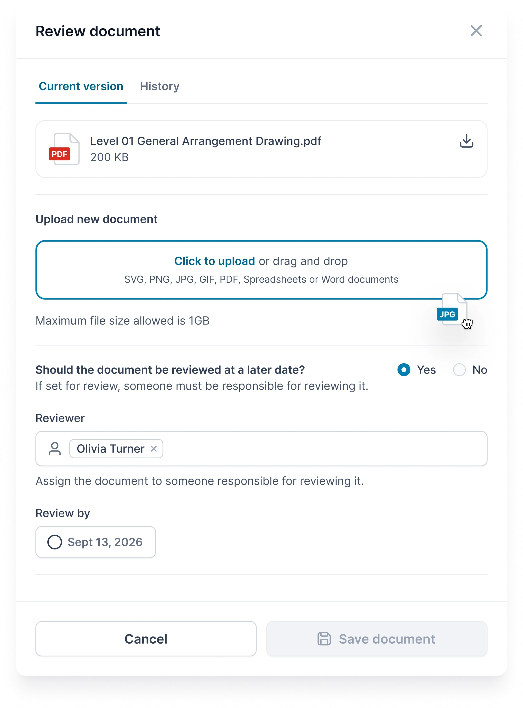 iPro Suite compliance documents interface