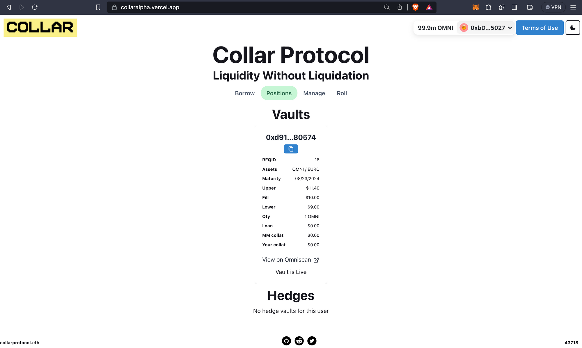 Examine Your Vault