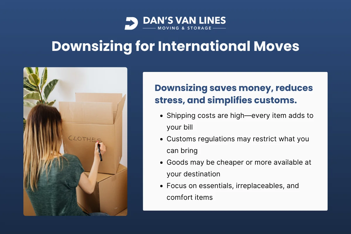 Why Downsizing Matters for International Moves