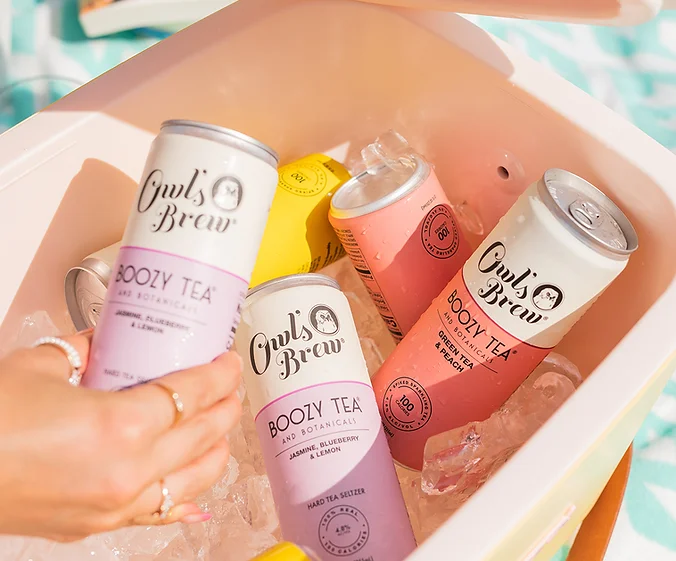 owls brew tea canned boozy tea