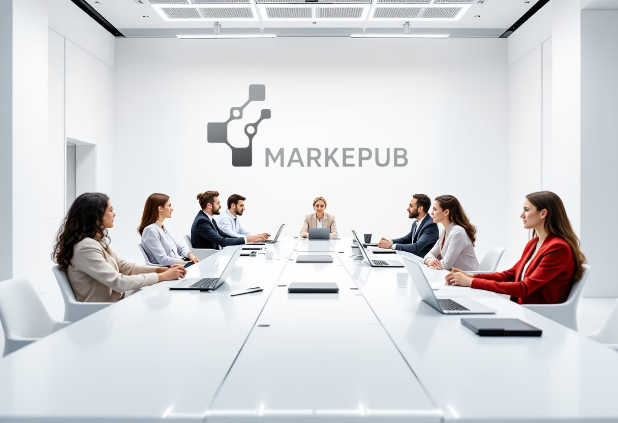 image of an industry conference (for an ai marketing tech company)
