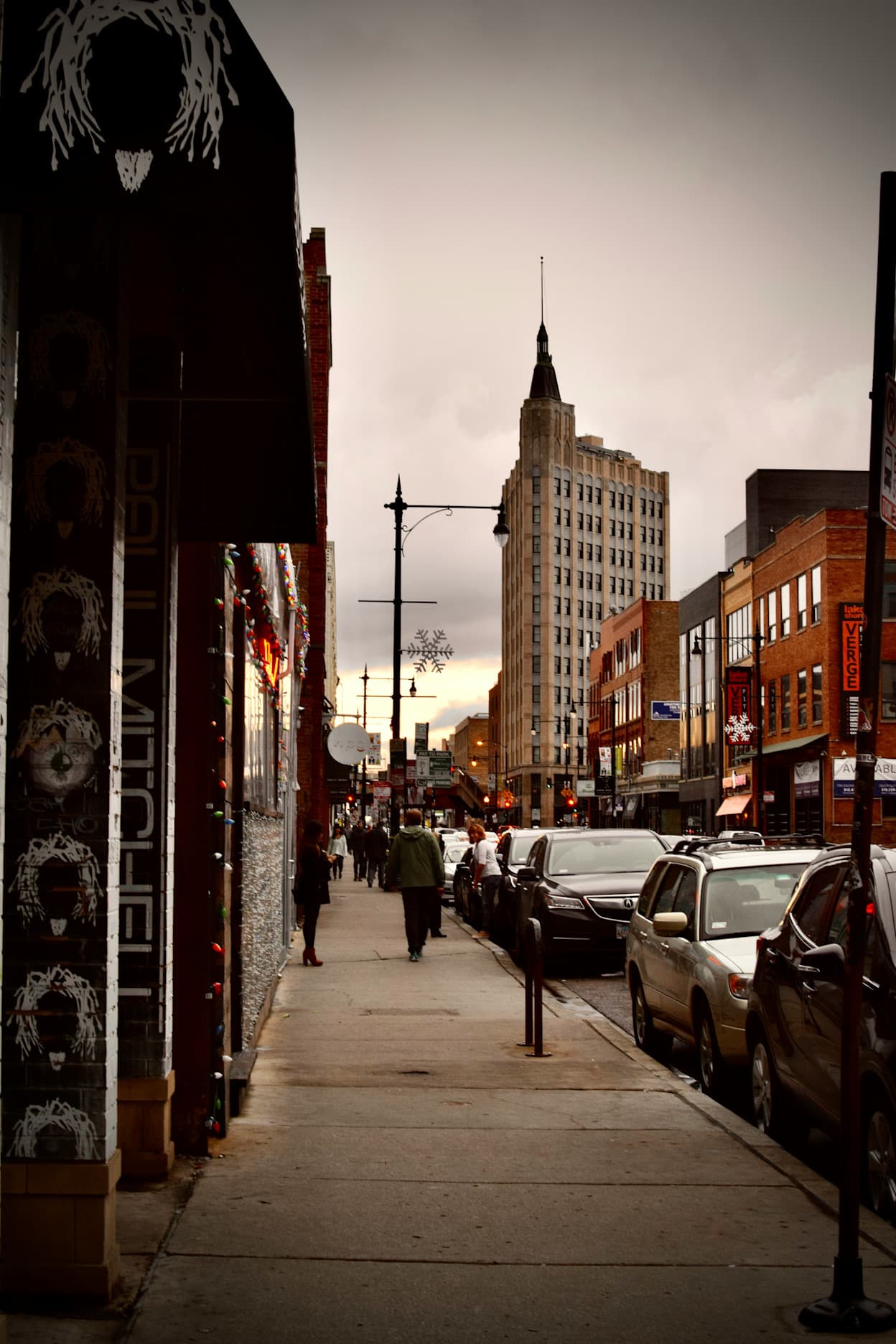 A street in Wicker Park, Chicago
