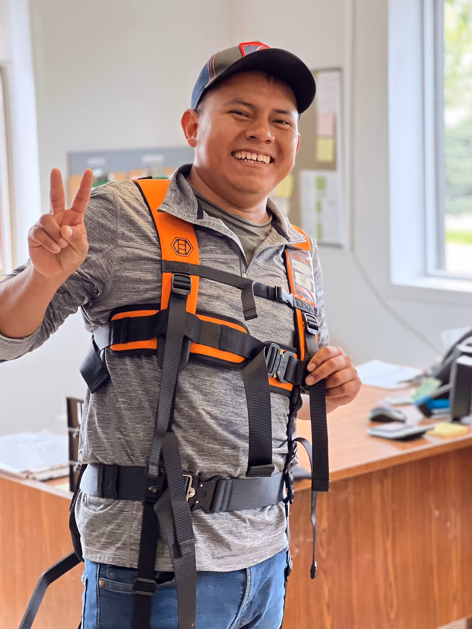 worker using biolift exoskeleton