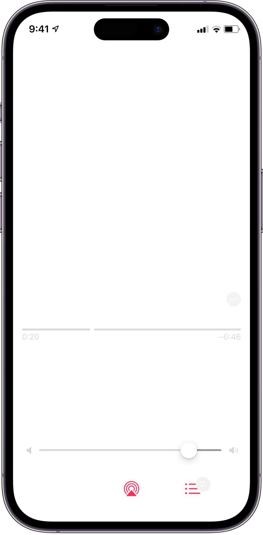 在 iPhone 上展示 Apple Music® Album Motion 插图