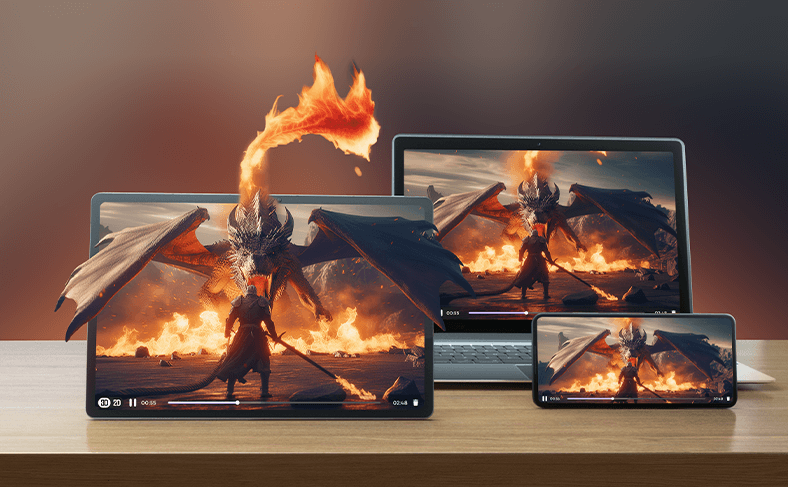 ZTE content is shown across devices