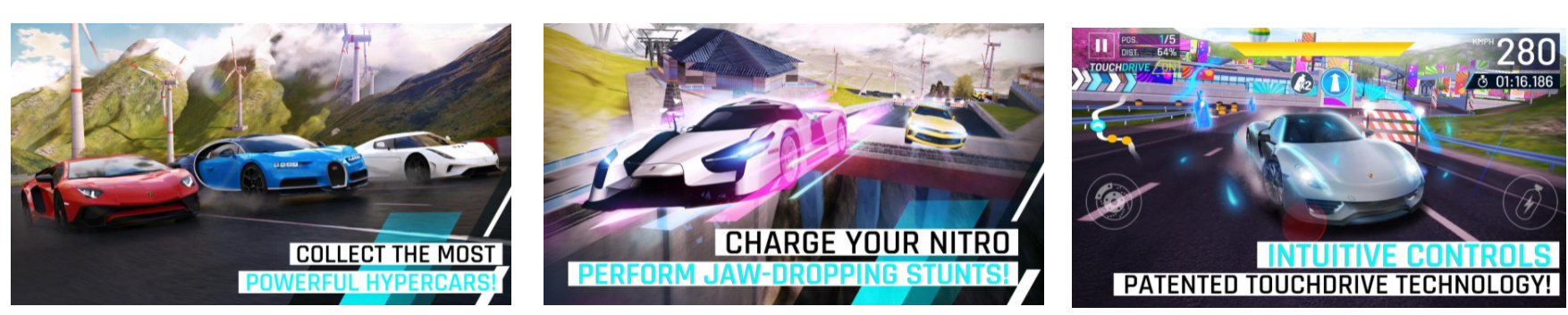 Asphalt Nitro 2 on Lume Pad 3D Lightfield Tablet