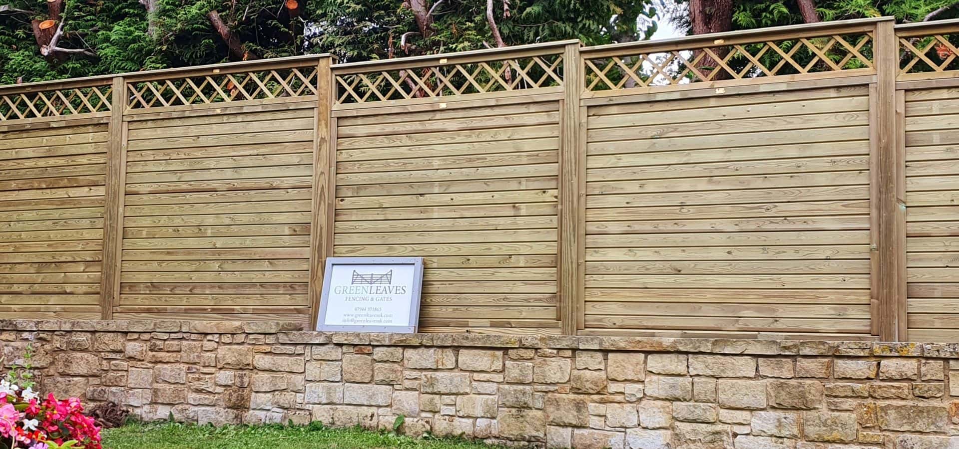 Green Leaves Fencing & Gates expert fence installation – timber closeboard with trellis in East Grinstead garden