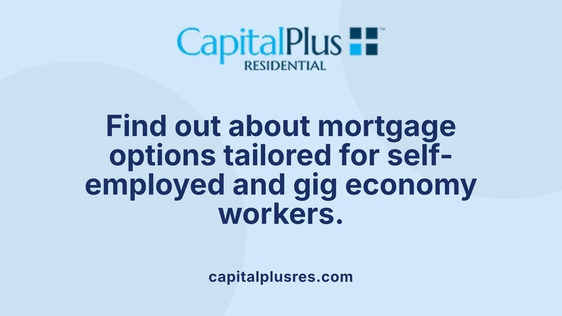 Find out about mortgage options tailored for self-employed and gig economy workers.