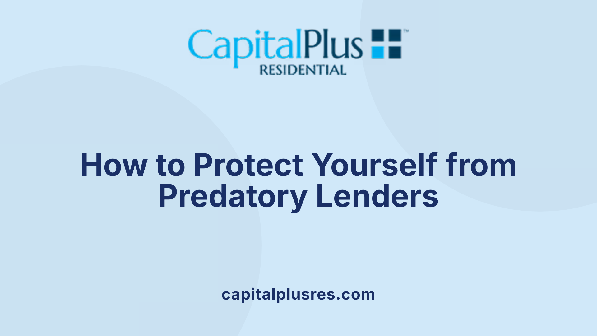 How to Protect Yourself from Predatory Lenders