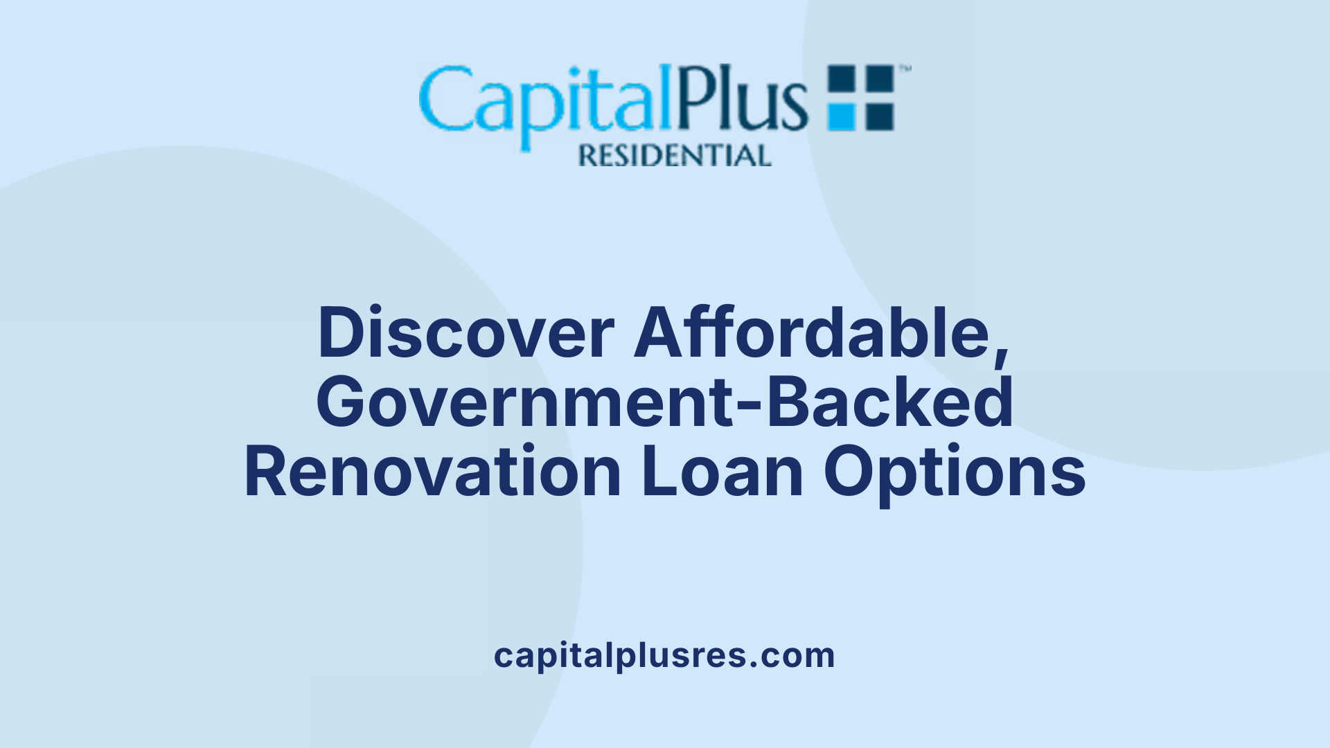 Discover Affordable, Government-Backed Renovation Loan Options